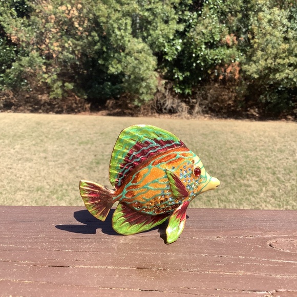 Jay Strongwater Swarowski Jeweled Tang Tropical‎ Fish Collection Figurine RARE - Picture 11 of 11